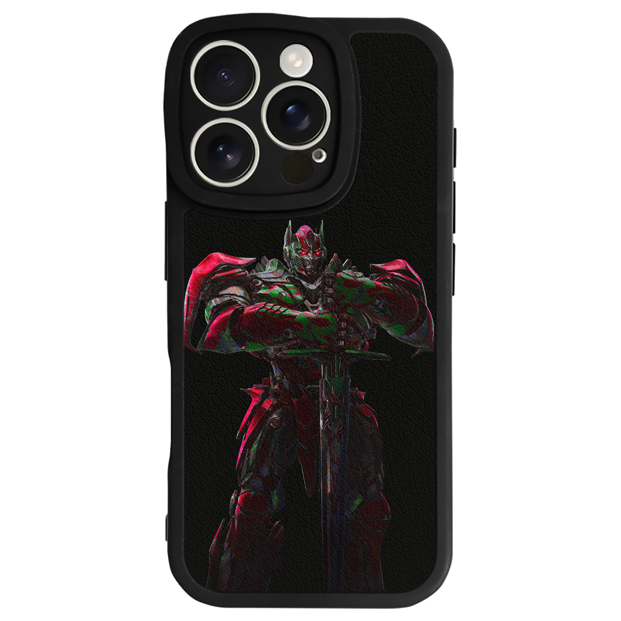 （画像用） Transformers トランスフォーマー 【iPhone 16シリーズ対応】シリコンスマホケース（レザー調） 材質：シリコン